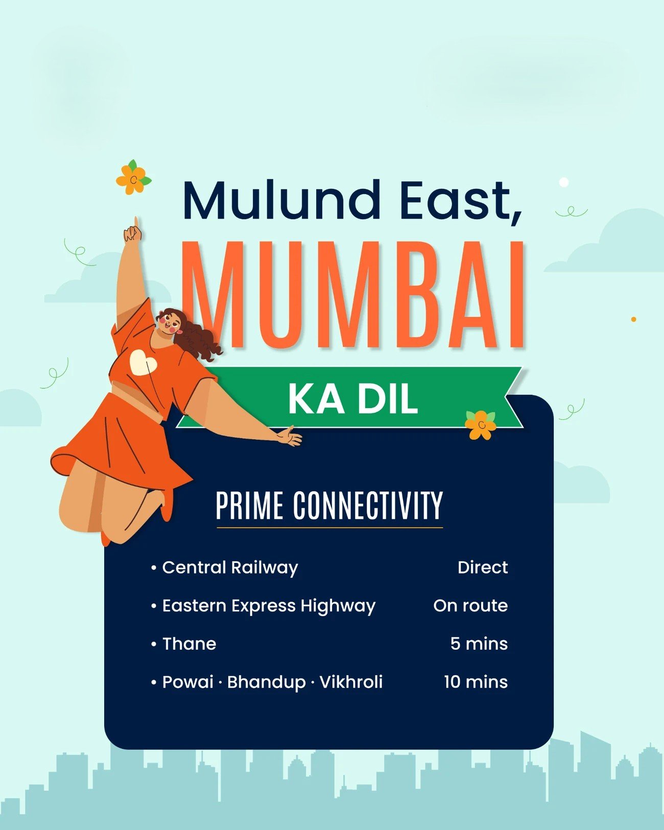 Mulund East Mumbai Ka Dil connectivity artwork